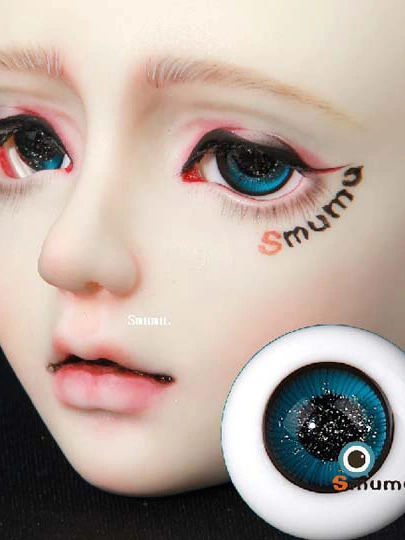 BJDドール用グラスアイ ブルー系 YB-02 6mm 8mm 10mm 12mm 14mm 16mm 18mm 20mm 22mm 24mm 26mm