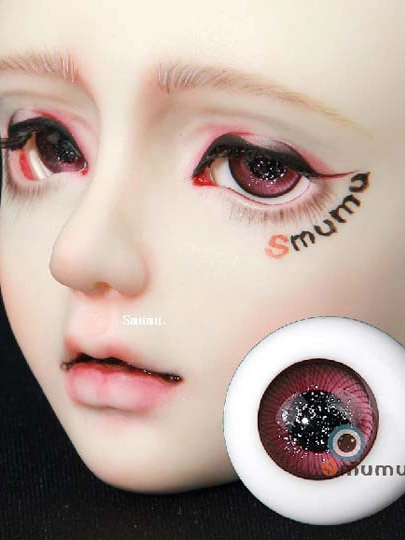 BJDドール用グラスアイ 赤系 YB-05 6mm 8mm 10mm 12mm 14mm 16mm 18mm 20mm 22mm 24mm 26mm