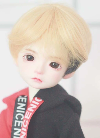 BJD ドール用ウィッグ 浅灰/深灰/金色 SD/小顔SD/MSD/幼SDサイズ人形用