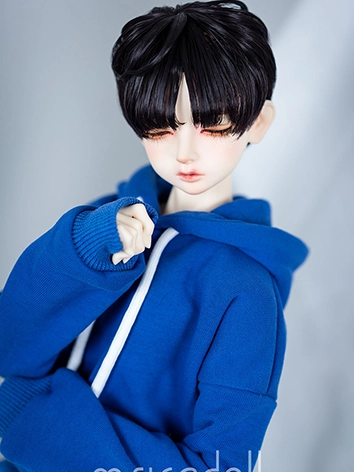 BJDドール用ウィッグ 小顔SD/SDサイズ人形用 ブラック/ブラウン/ダークブラウン/シルバー/ゴールド/ライトピンク/ライトゴールド