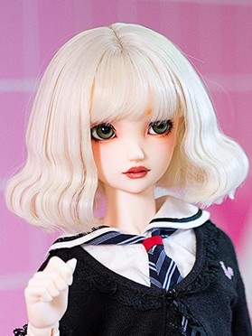 BJDドール用ウィッグ パーマ 高温糸  SD/小顔SD/MSD/YOSDサイズ人形用