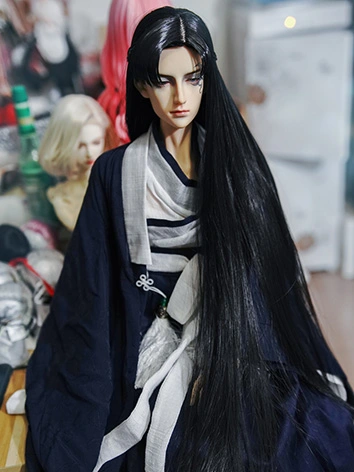 BJDドール用ウィッグ 古風サイドパート SD/小顔SD/MSD/幼SDサイズ人形用