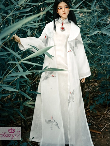 BJDドール用衣装 時代服 75cm/70cm/SD/MSDサイズ人形用 白色 男の子用 