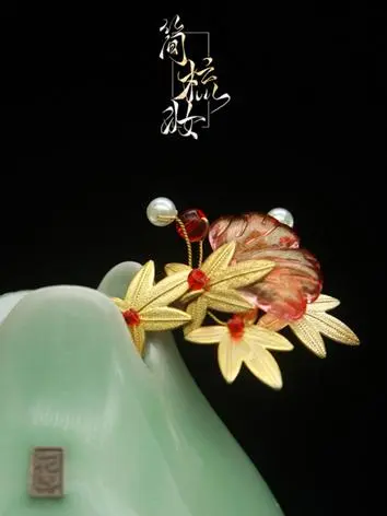 BJDドール用 古風飾り物 手作りAncientヘアピン SDサイズ人形用