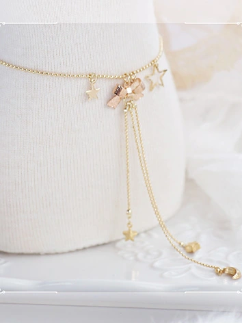 BJDドール用『小星』腰飾り ネックレス SD/DDサイズ人形用 X038