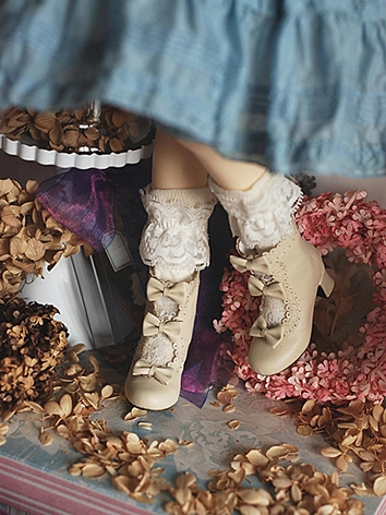 BJDドール用 お靴 リボンハイヒール SD10/MSD/幼SDサイズ人形用 女の子用