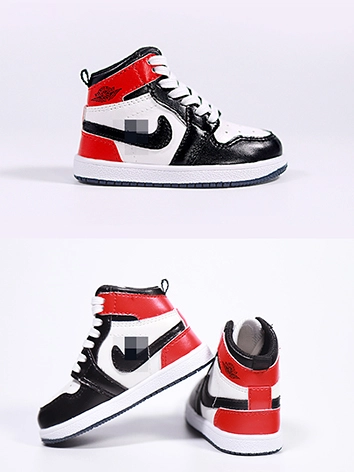 BJDドール用 お靴 レッド スニーカー MSD/SD/70cm+サイズ人形用