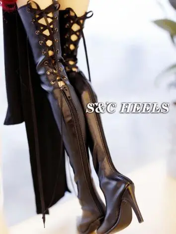 レジェンドドール ドールお靴 SD16/GR/DD 1/3サイズ人形通用 ホワイト ブラック 女用 ハイヒール