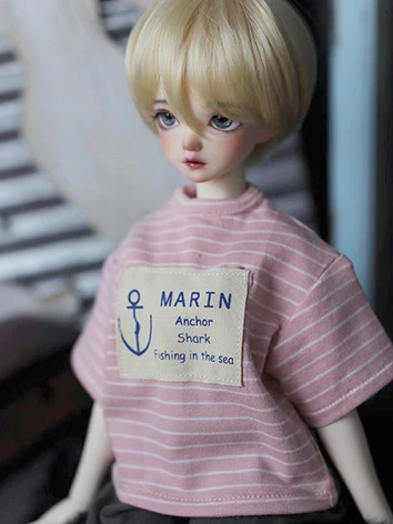 BJDドール用 Tシャツ ストライプ柄 MSDサイズ人形用