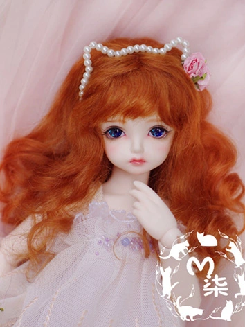 BJDドール用 ウィッグ モヘア ロングヘア 1/12/1/8/幼SD/MSD/小顔SDサイズ人形用