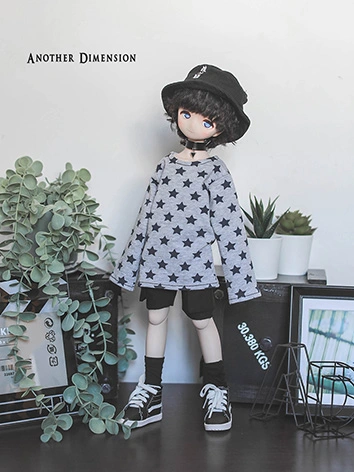 BJDドール用 Tシャツ 星柄 MSD/MDD/SD/70cmサイズ人形用