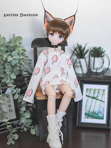 BJDドール用 Tシャツ ピンク MSD/MDD/70cmサイズ人形用