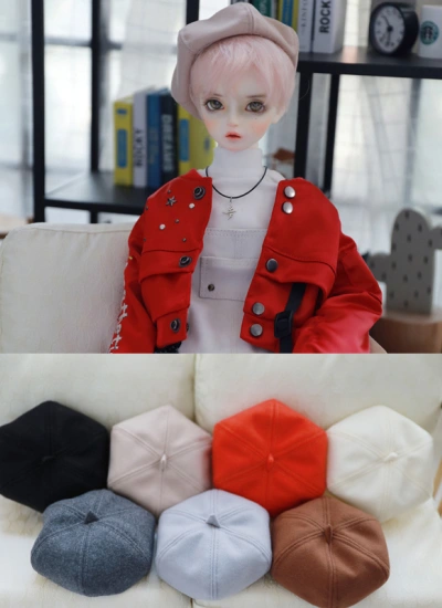 BJDドール用 ベレー帽 7色 小顔SD/SDサイズ人形用