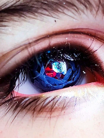 BJDドール用 アイ 薔薇 レジン 12mm/14mm/16mm/18mm