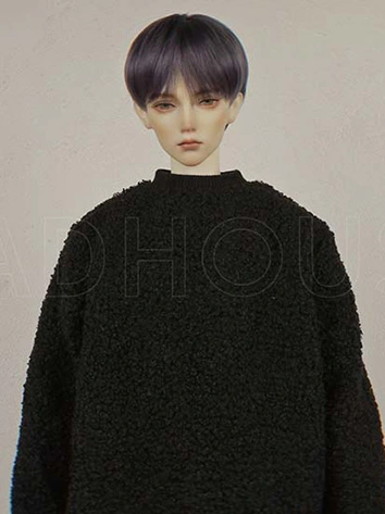 BJDドール用 パーカ ブラック POPO68/LS73/ID75サイズ人形用