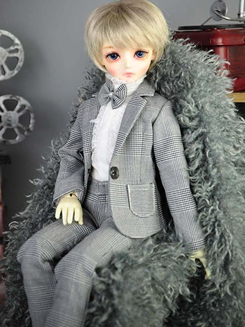 BJDドール用 スーツセット チェック柄 MSD/SD/65cmサイズ人形用