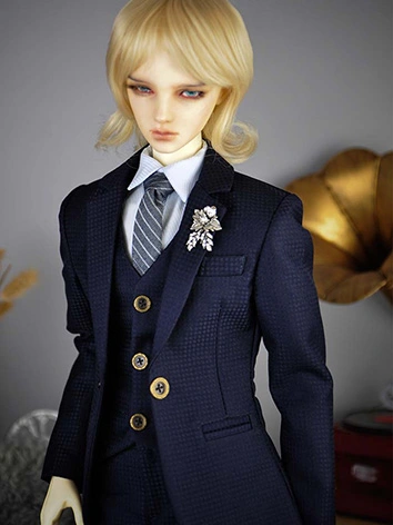 ドール服 スーツセット チェック柄/紋柄 MSD/SD/65/70/LS73/EIDサイズ人形用