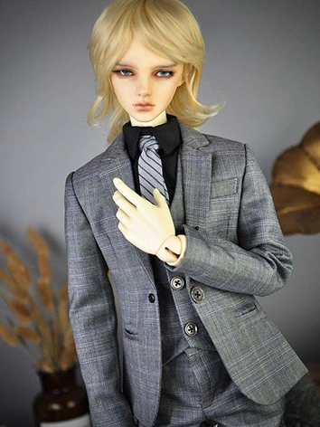 ドール服 スーツセット グレー MSD/SD/65/70/LS73/EIDサイズ人形用