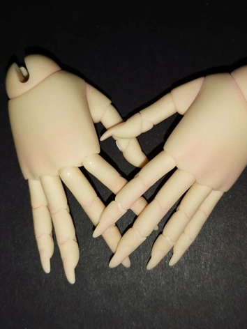 doll legend関節ハンド 球体関節人形用関節ハンド  黄色肌　メイク付き MSDサイズ人形用　爪長