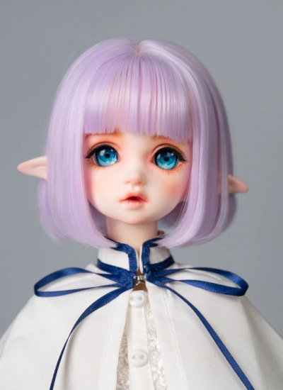 BJDドール用ウィッグ 梨花ウィッグ 高温糸 パープル/ブルー/桜ピンク/茶ピンク/シルバーグレー/薄いゴールド/ブラウン/赤ブラウン/ブラック SD/小顔SD/MSD/幼SDサイズ人形用