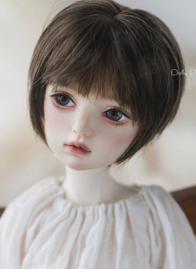 BJDドール用ウィッグ ショート ライトブラウン ダークブラウン MSDサイズ人形用