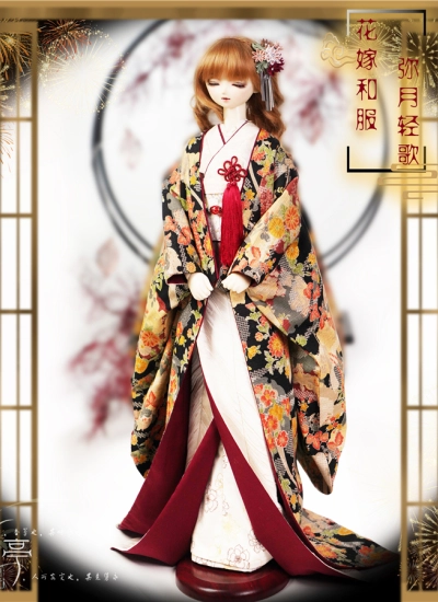 BJDドール用 着物セット 弥月軽歌 オーダー/SD16/SD/SD10/MSDサイズ人形用