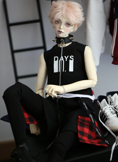 BJDドール用 punk衣装セット MSD/SD/70cm/70cm+サイズ人形用