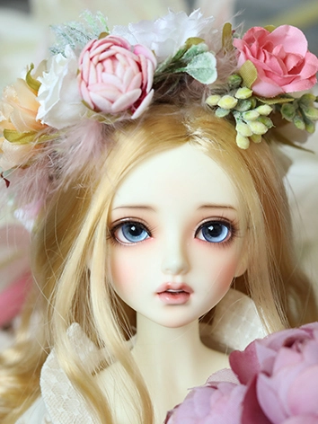 BJD DOLL ドール用 花輪 髪飾り 手作り SDサイズ人形用