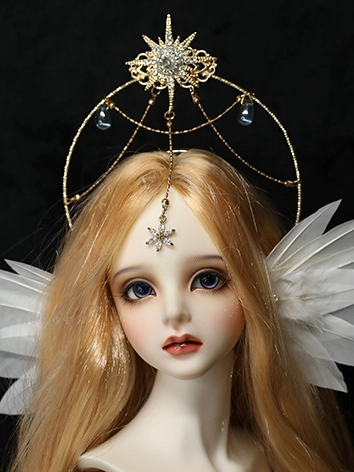 BJD ドール用 王冠 耳飾り 2点セット SD/MSD/幼SDサイズ人形用