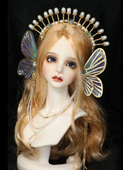 BJD DOOL ドール用 髪飾り カチューシャ+耳飾りセット SDサイズ人形用