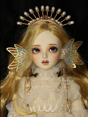 BJD ドール用 髪飾り カチューシャ+耳飾りセット MSD/幼SDサイズ人形用