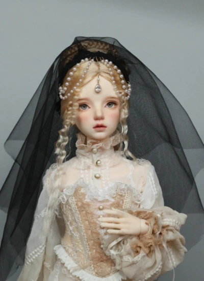 BJD DOLL ドール用 ベール 髪飾り 幼SD/MSD/SDサイズ用 球体関節人形