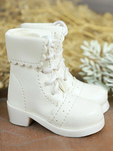 BJD ドール用 お靴 ブーツ ブラック ホワイト ブラウン SD/MSDサイズ人形用