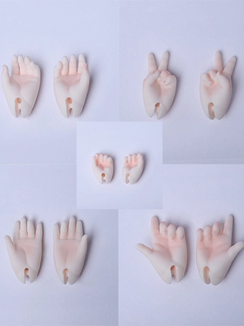 BJD DOLL ドール用 ハンドパーツ 5タイプ MSDサイズ人形用
