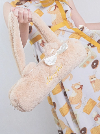 BJD DOLL ドール入れお出かけバック ベージュ 幼SDサイズ人形用