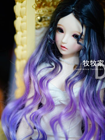 BJDドール用ウィッグ ロングパーマ グラデーション SD/小顔SD/MSD/幼SDサイズ人形用