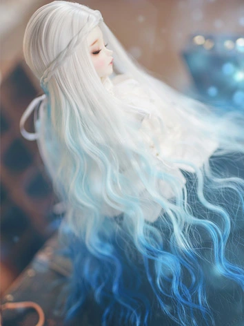 BJDドール用ウィッグ ロングパーマ グラデーション SD/小顔SD/MSD/幼SDサイズ人形用