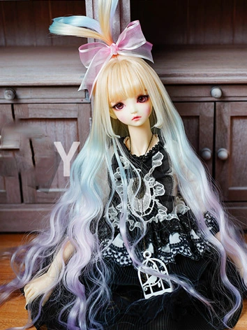 BJDドール用ウィッグ ロングパーマ グラデーション SD/小顔SD/MSD/幼SDサイズ人形用