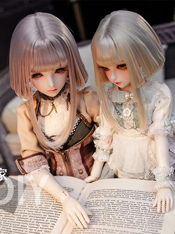 BJDドール用ウィッグ 高温糸 シルバー ゴールド ピンク ホワイト ブラック 1/2/Blythe/SD/小顔SD/MSD/YOSDサイズ人形用