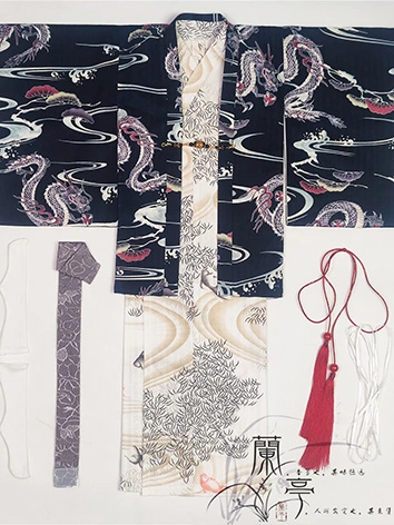 BJDドール用 浴衣セット 龍勝 幼SD/MSD/SD/SD17/68/Spiritdoll70/75cmサイズ人形用