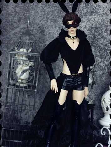 BJDドール用衣装セット ブラック SD13/SD17/LS73/SOOM IDサイズ人形用 男性用【The spades】