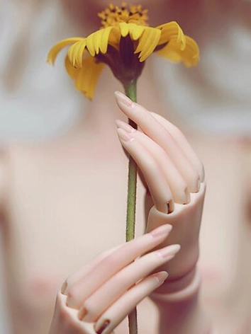 BJD DOLL ドール用 関節ハンド 1/4サイズ 女の子用 球体関節人形用