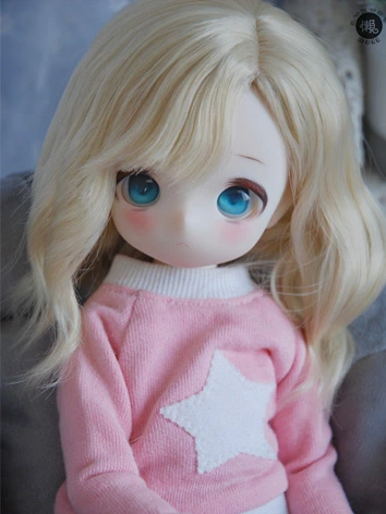 ドール用 ウィッグ ゴールド ブラウン グレー 前髪 MSD/SDサイズ人形用 BJD人形用