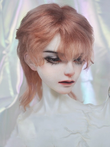 BJD ドール用 ウィッグ モヘア ピンク 長さ２タイプ SD/MSDサイズ用