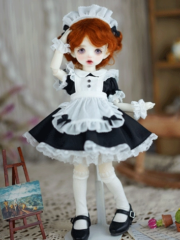 ドール用服 メイド服 6点セット 幼SDサイズ人形用