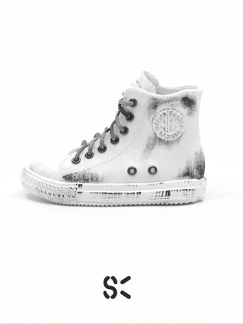 BJD DOLL ドール用 お靴 グレー ズック靴 YOSDサイズ人形用 球体関節人形