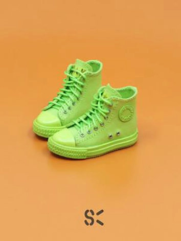 BJD DOLL ドール用 ズック靴 蛍光緑 SD10/YOSDサイズ人形用 球体関節人形