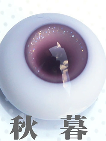 BJD ドール用 レジンアイ 樹脂 四季の歌 秋暮 パープル 12mm/18mm用