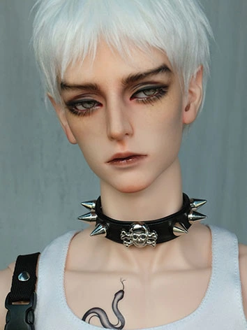 BJDドール用 首輪 ブラック アクセサリー SD/70cm/ID75/サイズ用