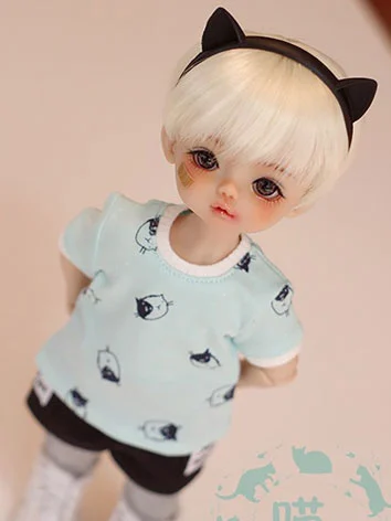 BJDドール用 Tシャツ ピンク ブルー MSD/YOSDサイズ人形用